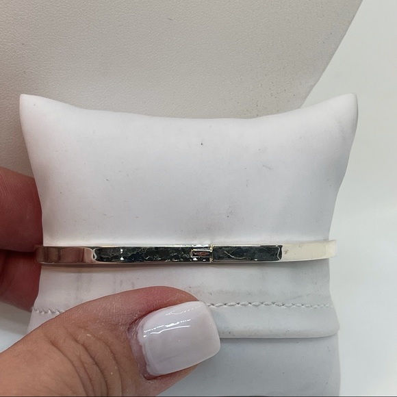 STERLING SILVER .925 Buckle Bangle Bracelet - Picture 5 of 6